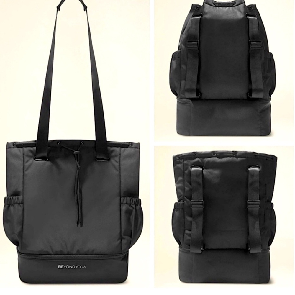 Beyond Yoga Convertible Gym Bag Black‎
